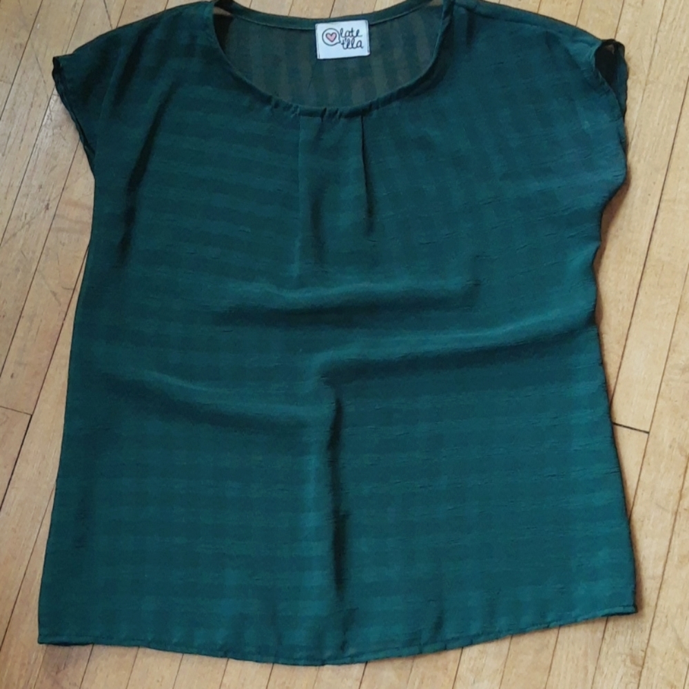 Forest green blouse